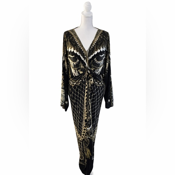 Camilla Dresses & Skirts - CAMILLA Long Split Front Twist Statement Dress
Ravin Raven LIKE NEW Sold Out XL